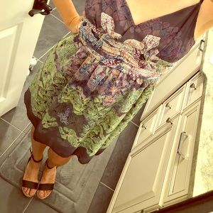 Silk spaghetti strap dress urban outfitters